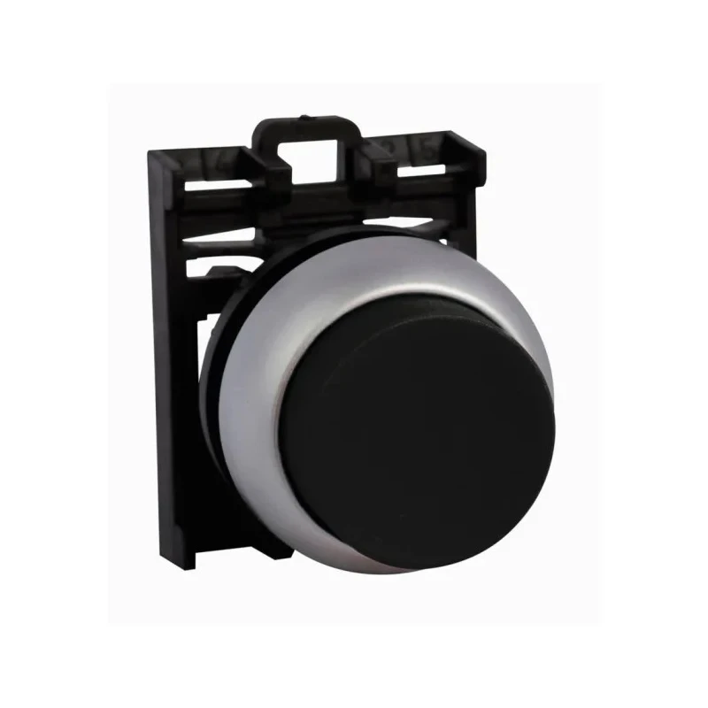 Eaton RMQ Titan M22 Series Black Momentary Push Button Head, 22 mm Cutout, IP69K 78635789 M22-DH-S+M22-A