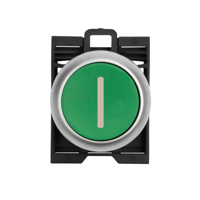 Eaton RMQ Titan M22 Series Green Momentary Push Button Head, 22 mm Cutout, IP69K 78635774 M22-D-G-X1+M22-A