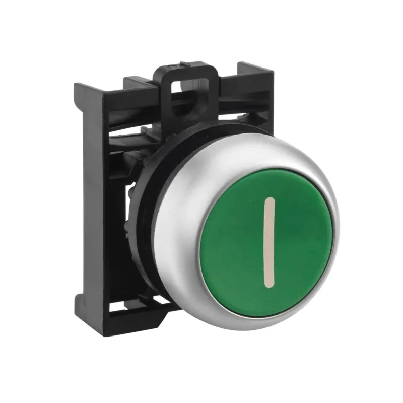 Eaton RMQ Titan M22 Series Green Momentary Push Button Head, 22 mm Cutout, IP69K 78635774 M22-D-G-X1+M22-A
