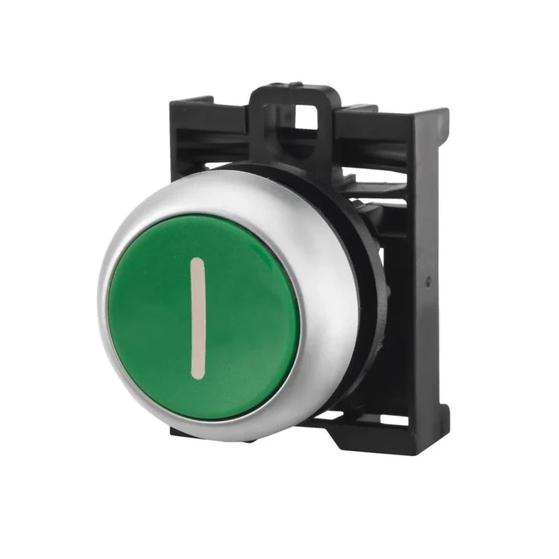 Eaton RMQ Titan M22 Series Green Momentary Push Button Head, 22 mm Cutout, IP69K 78635774 M22-D-G-X1+M22-A