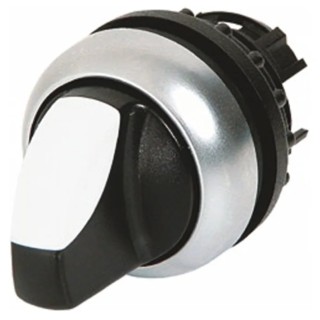 Moeller RMQ-Titan Series 3 Position Illuminated Selector Switch Head 22 mm Cutout White Handle 78635887 M22-WRLK3-W+M22-A