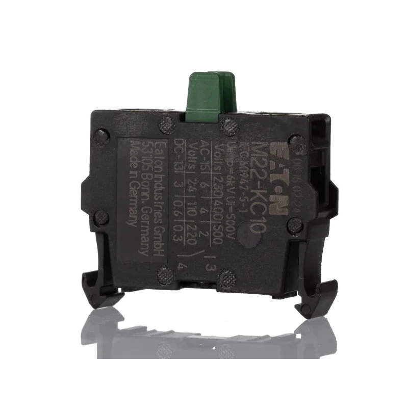 Eaton Contact Block for Use with RMQ Titan Series, 500 V AC, Screw Terminal, 1 NO 216380 M22-KC10