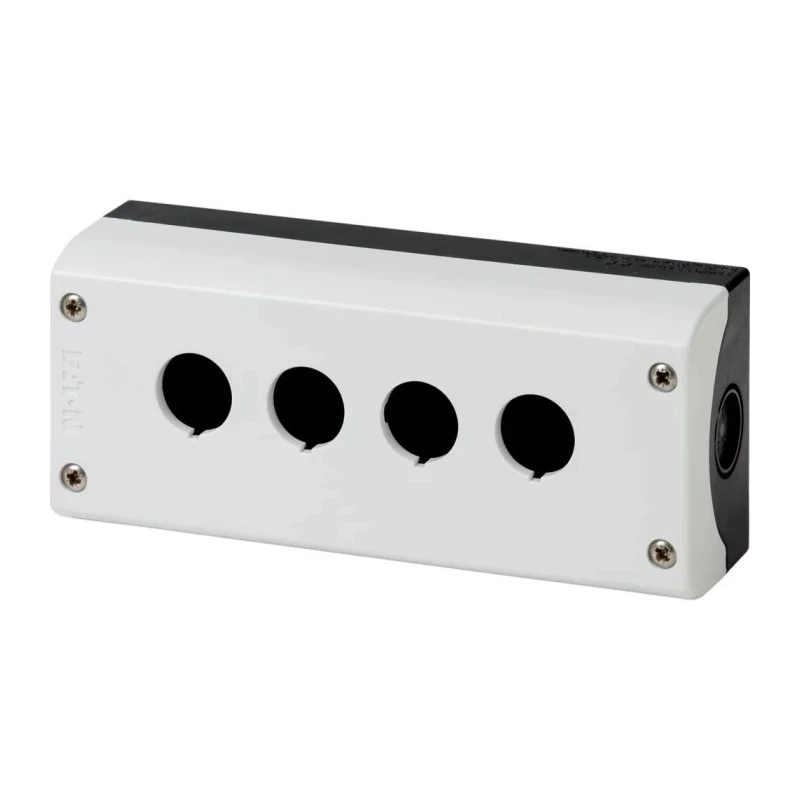 Eaton Grey Plastic RMQ Titan M22 Push Button Enclosure 4 Hole 22 mm Diameter 216539 M22-I4