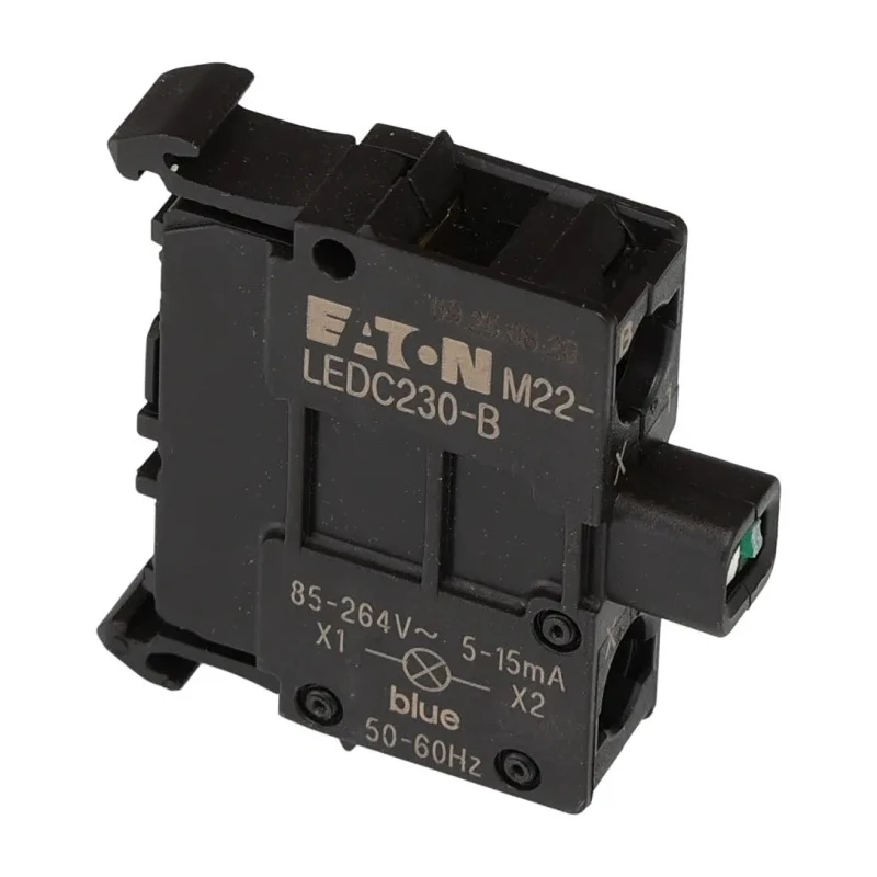 Eaton RMQ Titan M22 Series Light Block LED Blue Illumination 264V AC 15mA Screw Terminal 218060 M22-LEDC230-B