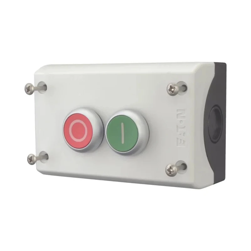 Eaton RMQ Titan M22 Momentary Enclosed Push Button 2 NO/2 NC Plastic 2 Cutouts Red Green O/I IP67 