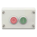 Eaton RMQ Titan M22 Momentary Enclosed Push Button 2 NO/2 NC Plastic 2 Cutouts Red Green O/I IP67 