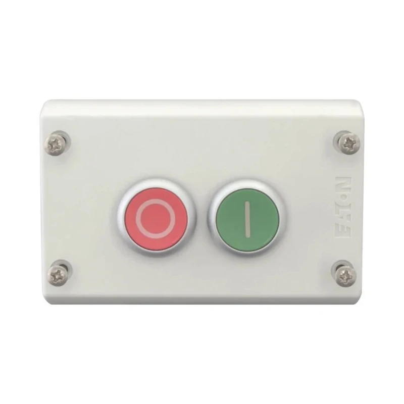 Eaton RMQ Titan M22 Momentary Enclosed Push Button 2 NO/2 NC Plastic 2 Cutouts Red Green O/I IP67 