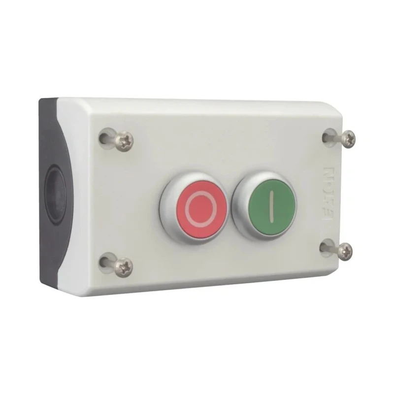 Eaton RMQ Titan M22 Momentary Enclosed Push Button 2 NO/2 NC Plastic 2 Cutouts Red Green O/I IP67 