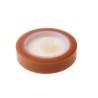 LAG Polyurethane Trolley Wheel White Orange Polyamide Hub 125mm Diameter 30mm Width 250kg Load Capacity 4522