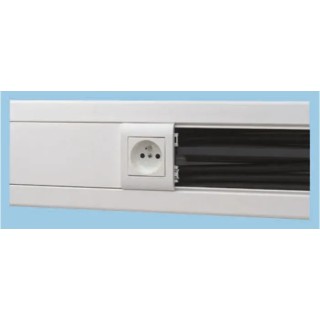 Planet-Wattohm Polyvinyl Chloride Cable Trunking Accessory Logix 130mm x 80mm 48050