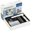 Legamaster White Board Accessory Kit Set of 10 Board Markers TZ1 with Whiteboard Cleaner TZ8 and Magnets 1255-00