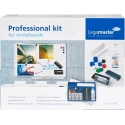 Legamaster White Board Accessory Kit Set of 10 Board Markers TZ1 with Whiteboard Cleaner TZ8 and Magnets 1255-00