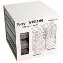 Terry Plastic Drawer Storage Unit 4 Drawers 3 Tiers 208 mm x 208 mm x 222 mm TV1000021