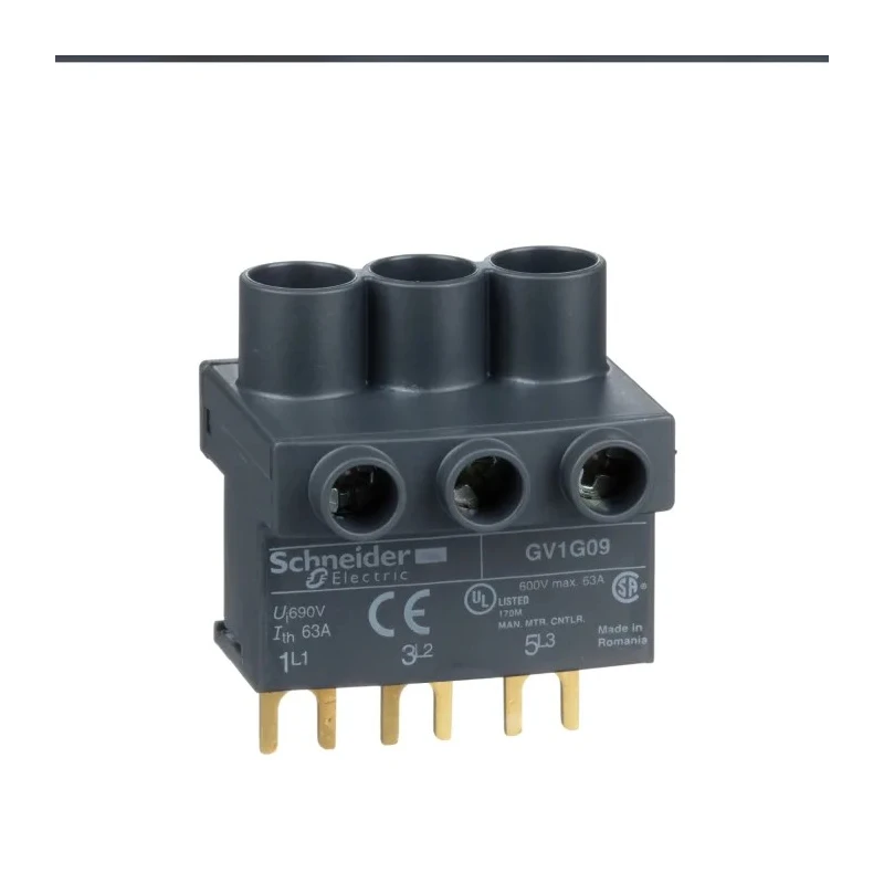 Schneider Electric Linergy Terminal Block for use with GV1G, 63A Current, IP20 Rated GV1G09