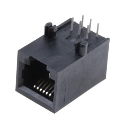 Bel-Stewart SS-64 Series RJ25 Connector Female Through Hole Unshielded Right Angle 1 Port 6 Way RJ25 