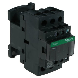 Schneider Electric 3-Pole Contactor, 38 A, 18.5 kW, 110V AC Coil, 690V AC Contact Voltage LC1D38F7