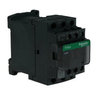 Schneider Electric 3-Pole 18 A Contactor, 24V DC Coil, 7.5 kW Power Rating, 690V AC LC1D18BL
