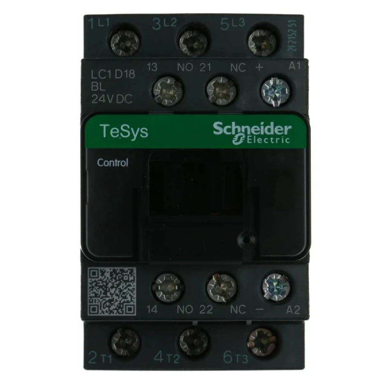 Schneider Electric 3-Pole 18 A Contactor, 24V DC Coil, 7.5 kW Power Rating, 690V AC LC1D18BL