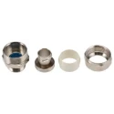 Adaptaflex Nickel Plated Brass Conduit Fitting 9.5 mm Nominal Size PG11 Thread Size IP65 Rating PG11