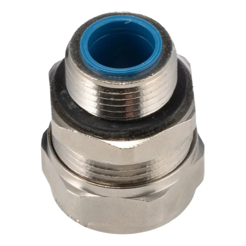Adaptaflex Nickel Plated Brass Conduit Fitting 9.5 mm Nominal Size PG11 Thread Size IP65 Rating PG11