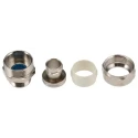 Adaptaflex Nickel Plated Brass Conduit Fitting 9.5 mm Nominal Size PG11 Thread Size IP65 Rating PG11