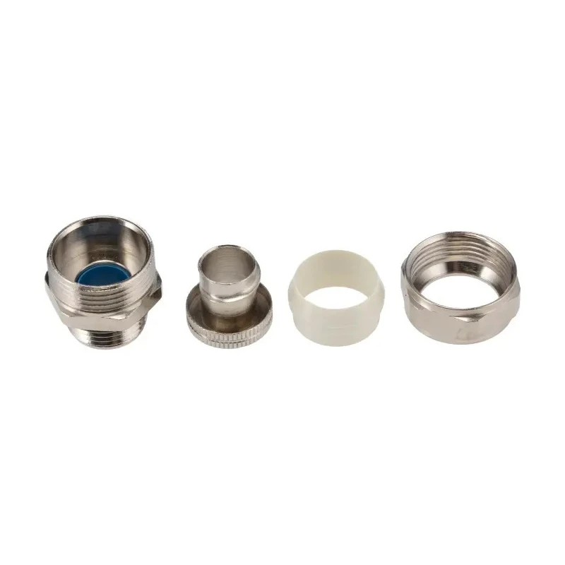Adaptaflex Nickel Plated Brass Conduit Fitting 9.5 mm Nominal Size PG11 Thread Size IP65 Rating PG11
