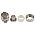 Adaptaflex Conduit Fitting Nickel Plated Brass 9.5 mm Nominal Size M20 Thread IP65 7TCA296020R0109 SP16/M20/M