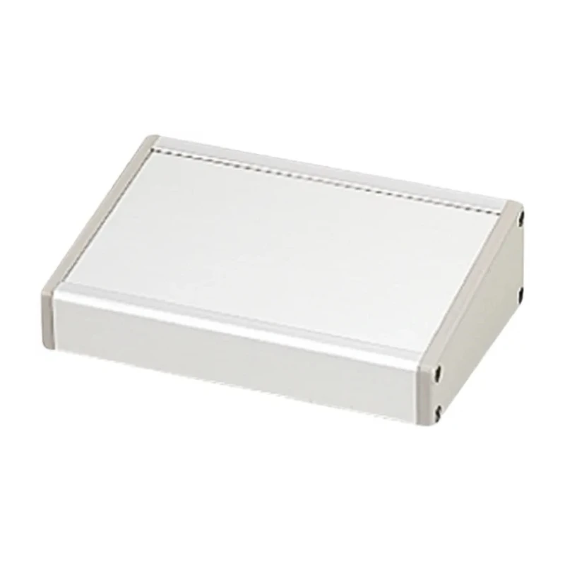 Takachi Electric Industrial Aluminium Desktop Enclosure Sloped Front, Silver Grey, 181.3 mm x 180 mm x 66.2 mm CF18-18GS