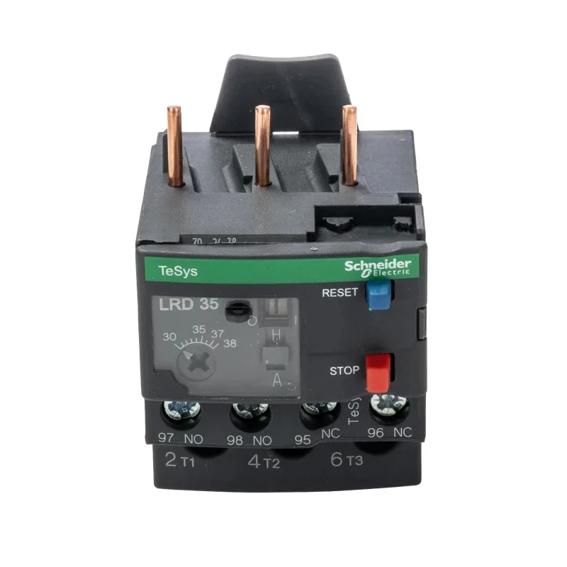 Schneider Electric Thermal Overload Relay 1 NO/1 NC, 30-38 A FLC, 38A Contact Current, 18.5 kW Power Rating, Contactor LRD35