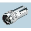 Yuetsu N Series Coaxial Connector Cable Male N Connector, 50 Ω, Straight Body 020-0260