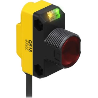 Banner Through Beam Photoelectric Sensor Block Sensor, 20 m Detection Range, PNP Output, IP67, ABS Housing QS186E