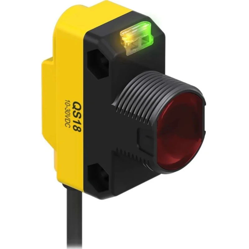 Banner Through Beam Photoelectric Sensor Block Sensor, 20 m Detection Range, PNP Output, IP67, ABS Housing QS186E