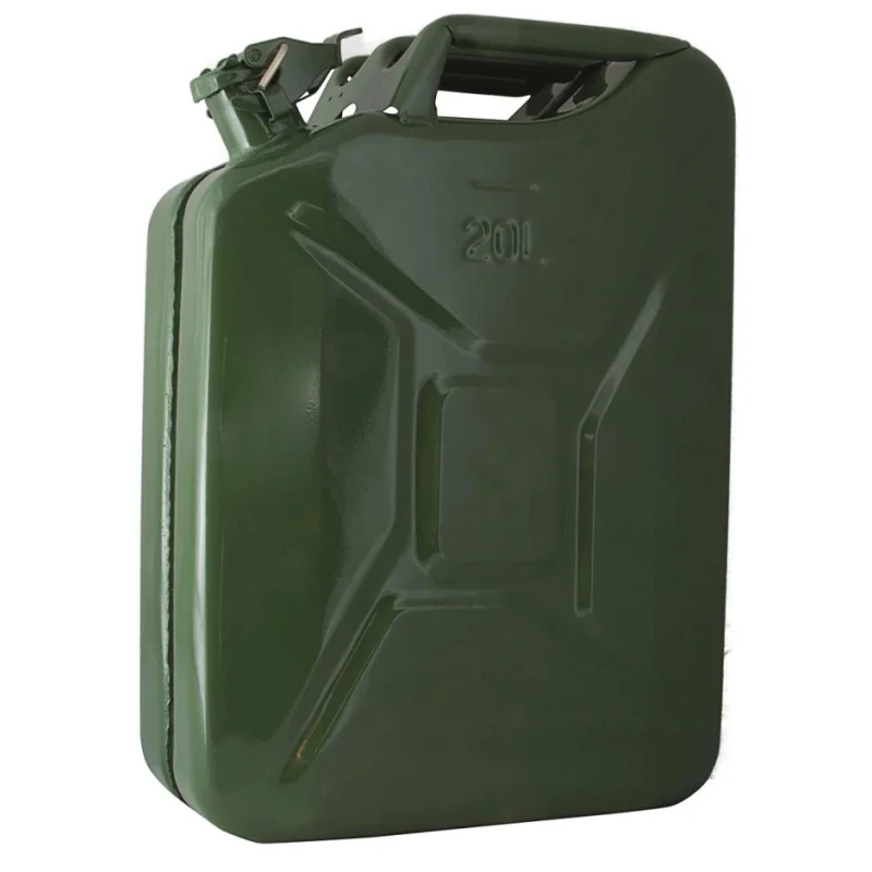 RS PRO Metal Fuel Can 20L Capacity German Origin Olive Green Corrosion Resistant 400-1063
