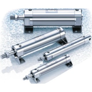 SMC Pneumatic Piston Rod Cylinder CJ5-S Series Double Acting Stainless Steel Body 100mm Stroke CDJ5D16SR-100-B