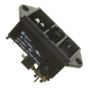 Schurter 250V 10A Panel Mount IEC Connector Male 2 Pole 2 Fuse Quick Connect DD11.0121.1110