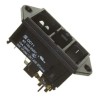 Schurter 250V 10A Panel Mount IEC Connector Male 2 Pole 2 Fuse Quick Connect DD11.0121.1110