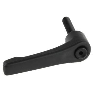 RS PRO Clamping Lever M8 x 40 mm Fibreglass Reinforced Nylon Handle Steel Shaft Black 478-113