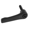 RS PRO Clamping Lever M8 x 40 mm Fibreglass Reinforced Nylon Handle Steel Shaft Black 478-113