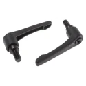 RS PRO Clamping Lever M10 Thread Size with 20 mm Thread Length Fibreglass Reinforced Nylon Handle and Steel Shaft 478-119