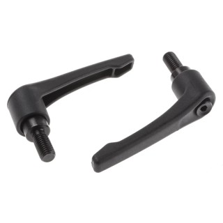 RS PRO Clamping Lever M10 Thread Size with 20 mm Thread Length Fibreglass Reinforced Nylon Handle and Steel Shaft 478-119