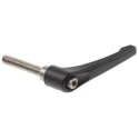 RS PRO Clamping Lever M12 x 63 mm Die Cast Zinc Handle Stainless Steel Shaft Black 478-169