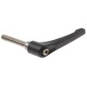 RS PRO Clamping Lever M12 x 63 mm Die Cast Zinc Handle Stainless Steel Shaft Black 478-169