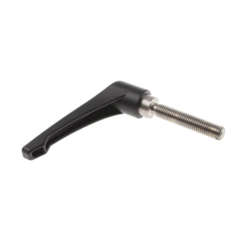 RS PRO Clamping Lever M12 x 63 mm Die Cast Zinc Handle Stainless Steel Shaft Black 478-169