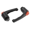 RS PRO Steel Clamping Lever, Female Thread M10 x 18 mm Thermoplastic Handle Black 83 mm Length 478-208