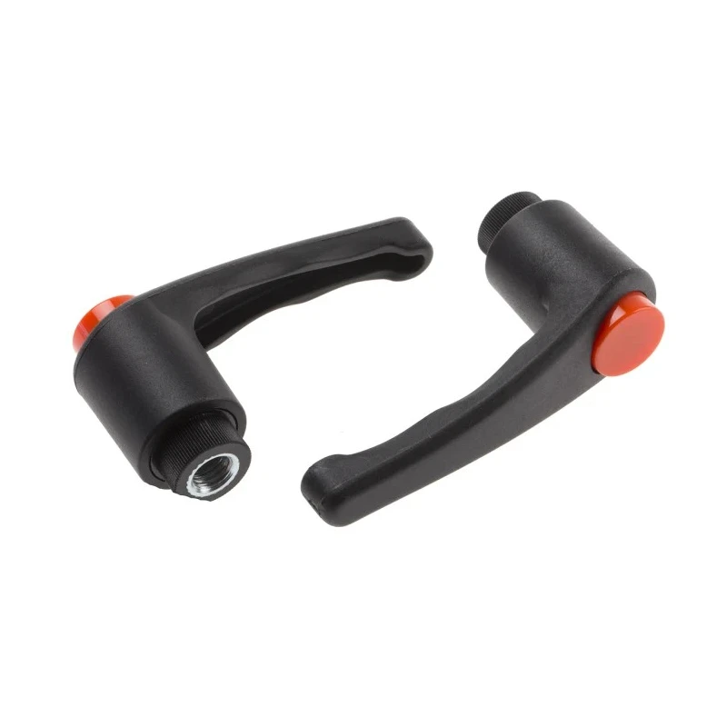 RS PRO Steel Clamping Lever, Female Thread M10 x 18 mm Thermoplastic Handle Black 83 mm Length 478-208