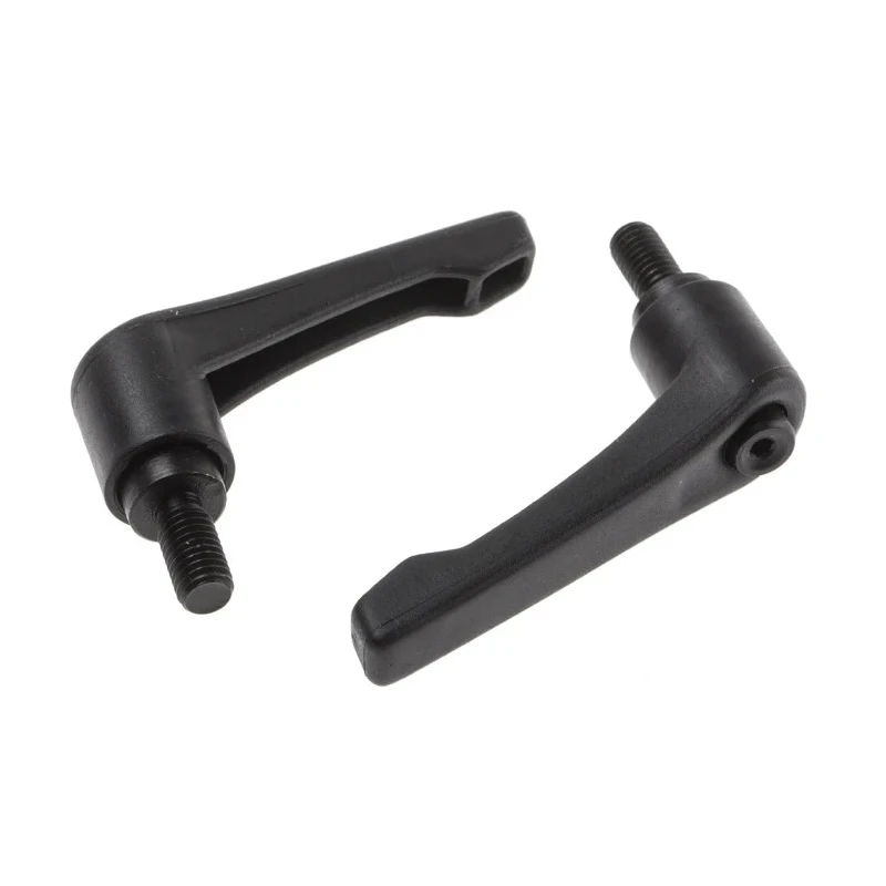 RS PRO Clamping Lever M8 x 16 mm Fibreglass Reinforced Nylon Handle Steel Shaft Black 478-163
