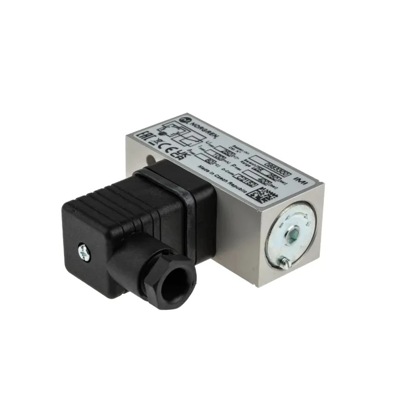 Norgren Pressure Switch Female Positive Pressure Flange Mount DIN 43650 Electrical Connection 11-17bar 80°C 0883300000000000