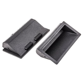 Pinet Black Plastic Arch Shape Handle 40 mm Height, 16 mm Width, 90 mm Length 407-6865