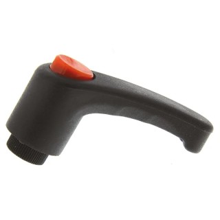 RS PRO Steel Clamping Lever, Female Thread M6 x 10 mm Insert, Thermoplastic Handle, 43 mm Length 478-242
