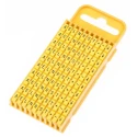 HellermannTyton Snap-On Pre-Printed Polyamide Cable Marker for 4.3 to 5.3 mm Diameter Cables Yellow Black Legend WIC3